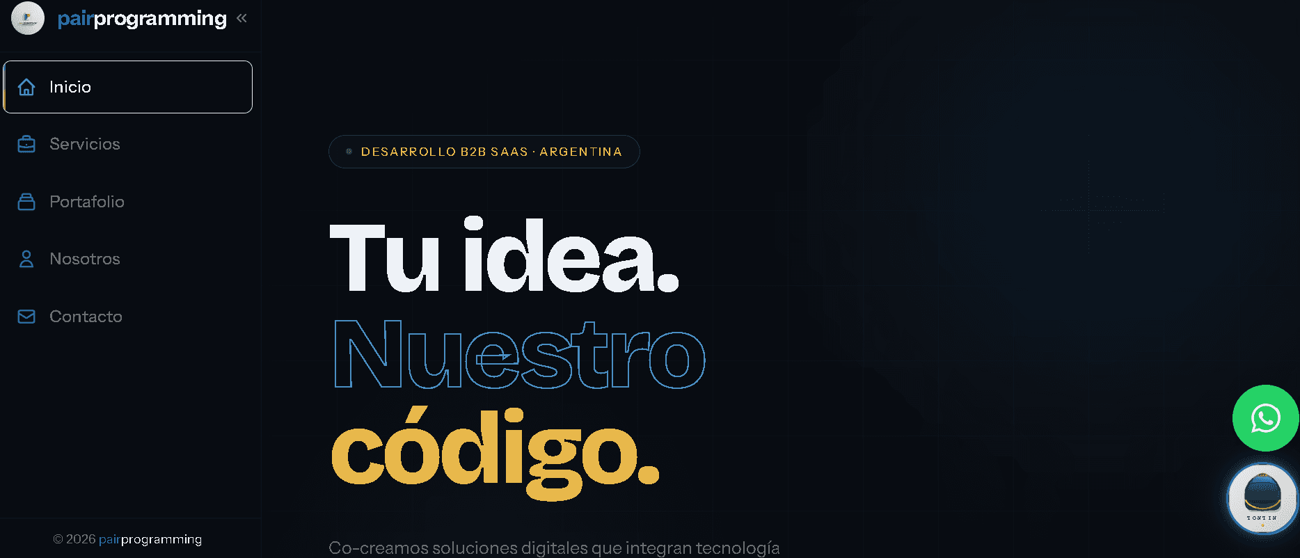 Captura de PairProgramming - Studio de Desarrollo Web