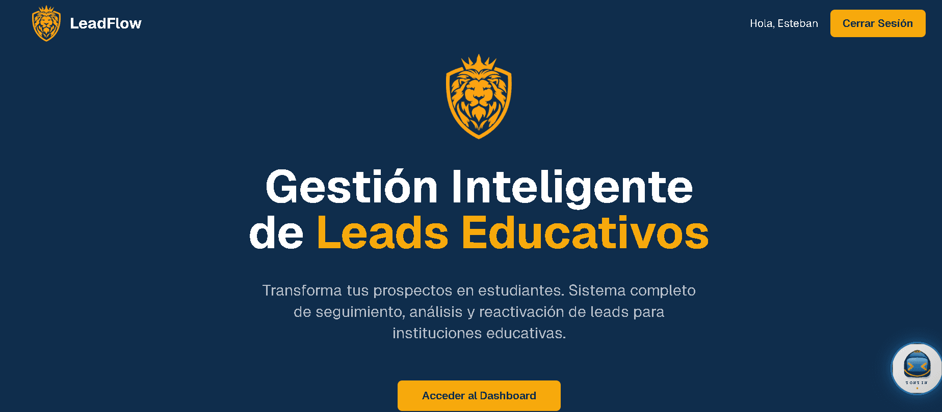 Lyons CRM - Sistema de Gestión Completo