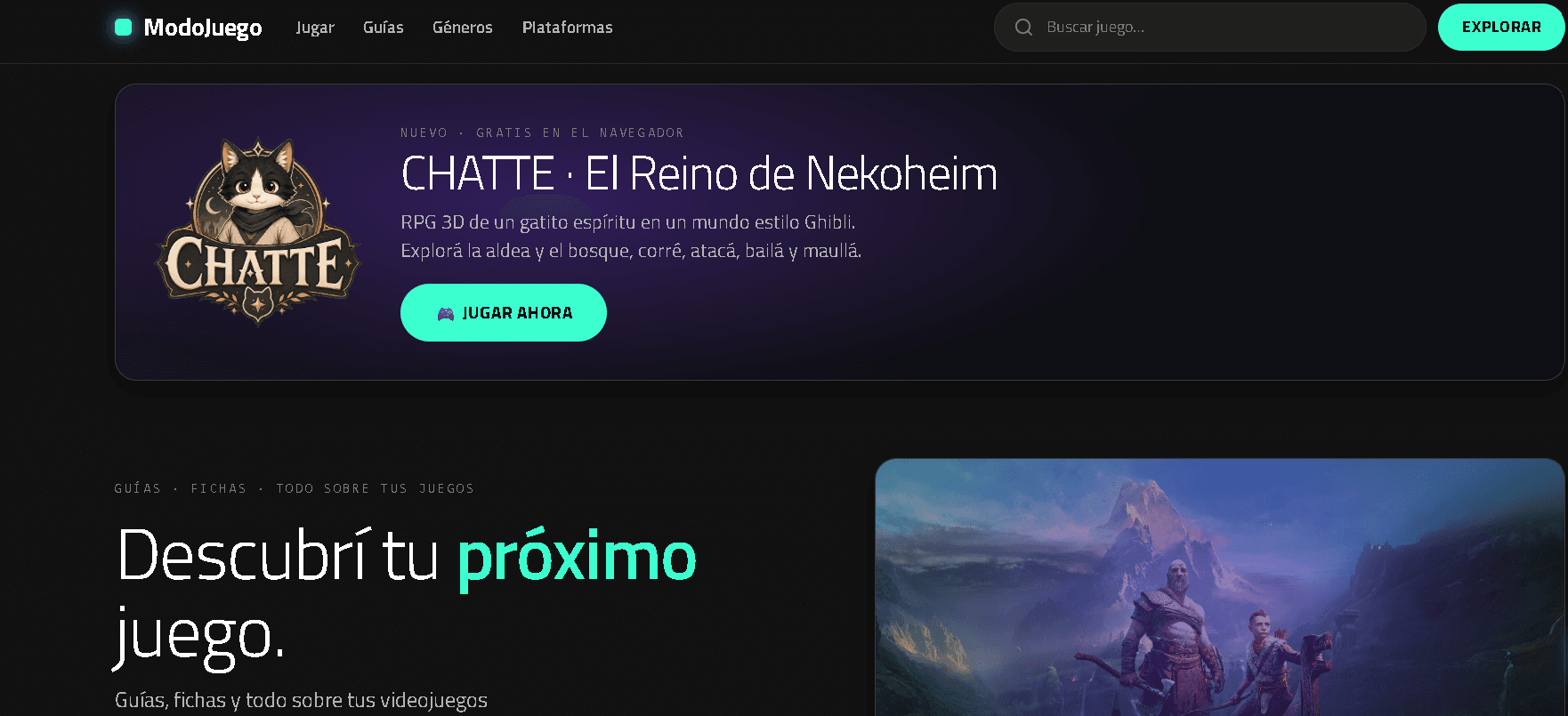 ModoJuego - Portal de Videojuegos (SEO programático)