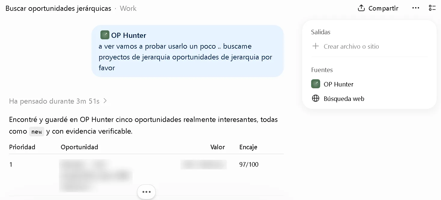 Opportunity Hunter - Agente de IA que caza oportunidades