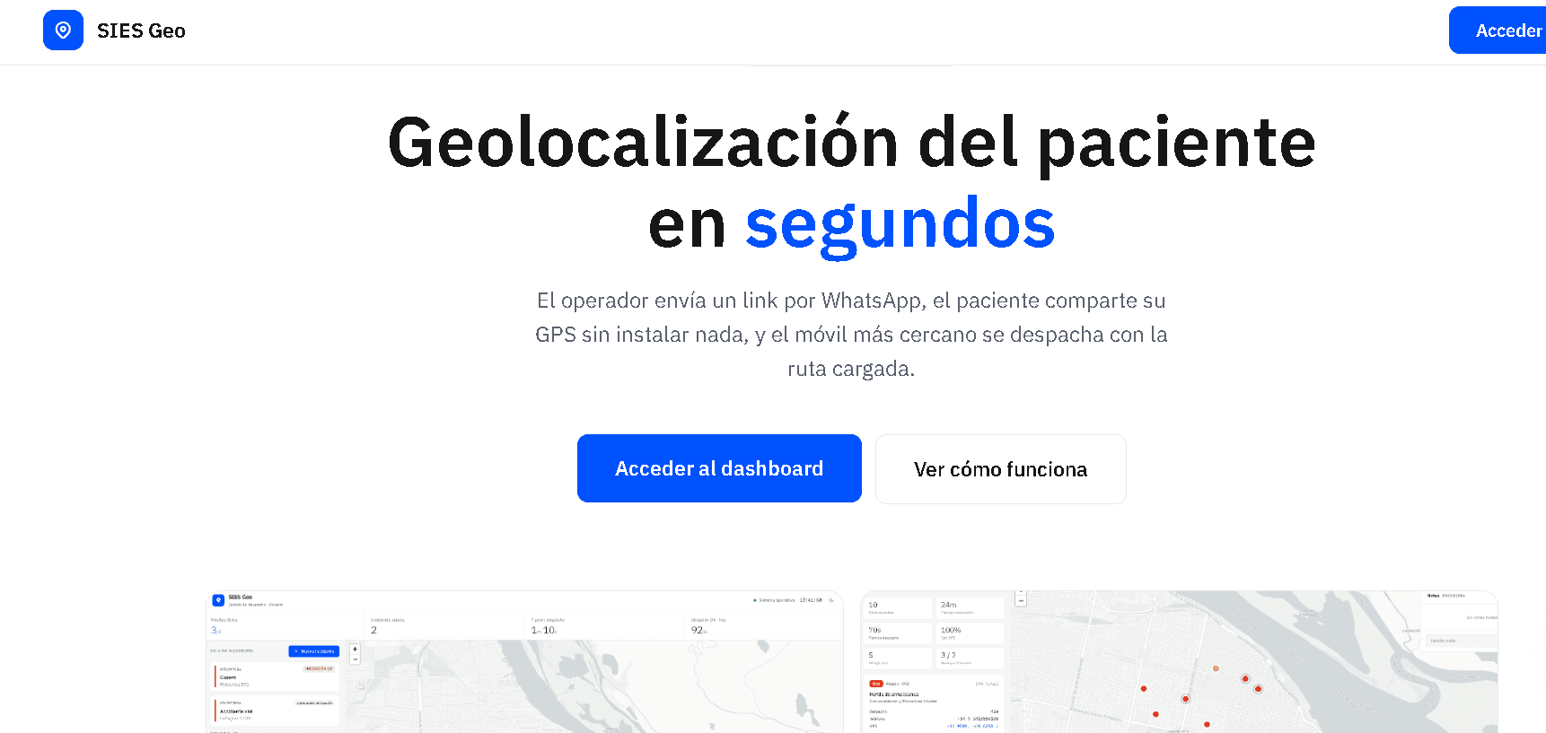 SIES Geo - CAD de Despacho de Emergencias
