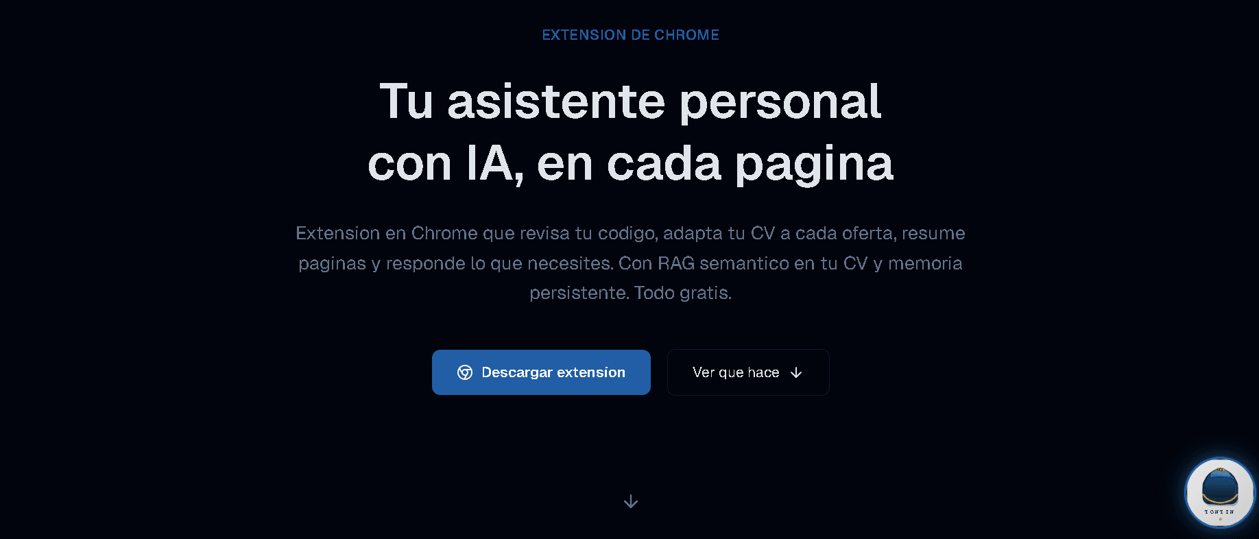 Tontin - Asistente IA para el Navegador