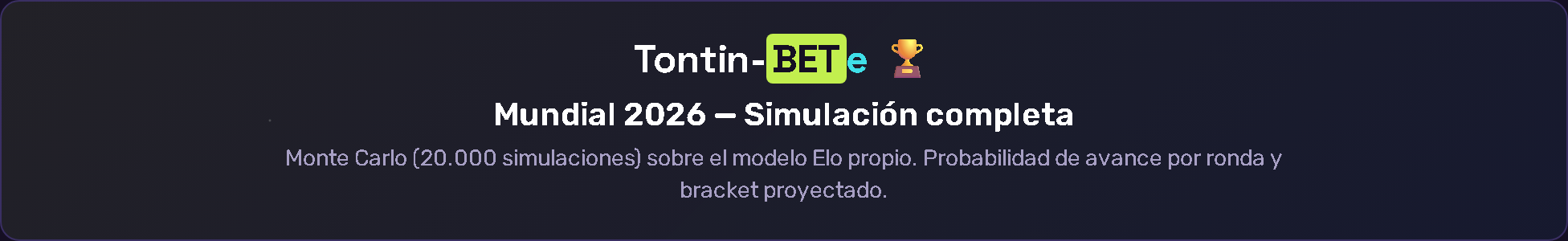 Tontin-BETe — 2026 World Cup Prediction